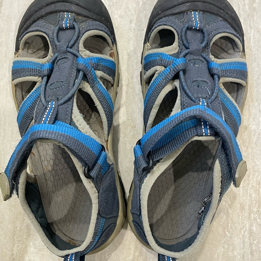 Keen Gray and Blue Adjustable Sandals